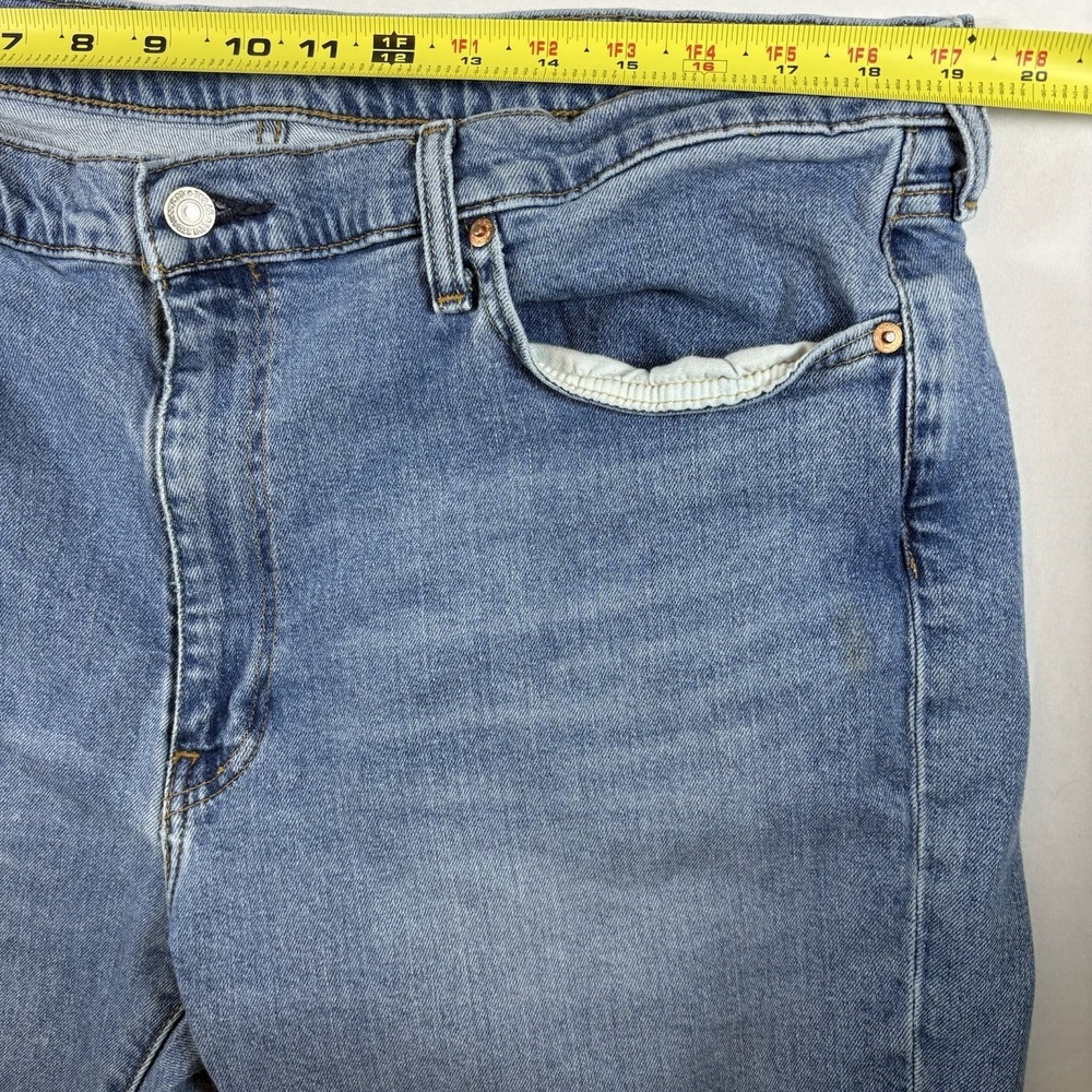 Levi's 514 Straight Fit Jeans Mens 40x32 Blue Denim Premium Casual Classic - Picture 11 of 13